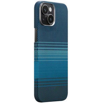 Чохол PC Carbon Protection Slim with MagSafe для Apple iPhone 15 (6.1") Blue 214-04816 фото