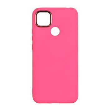Чохол Silicone Cover Metal frame для Xiaomi Redmi 9C / 10A Shiny pink 208-03560 фото