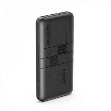 Портативний акумулятор Power Bank XO PR187 USB 22.5 W + USB Type-C 20W 10000mAh Чорний 216-00018 фото