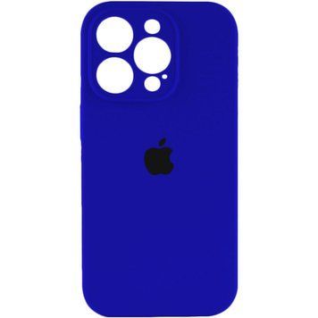 Силиконовый чехол с закрытой камерой для iPhone 16 Pro Shiny Blue 666-01256 фото