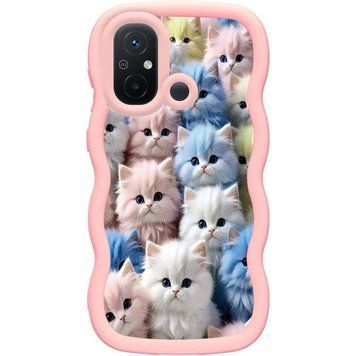 Чохол TPU Cloudy Pictures для Xiaomi Redmi 12C / Poco C55 Kittens 555-01263 фото