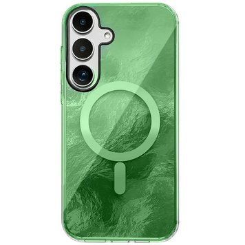 Чехол TPU Shiny Mountain (MagFit) для Samsung Galaxy S26 Green 777-09169 фото
