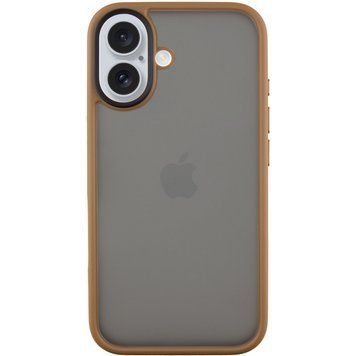 TPU+PC чехол Metal Buttons для Apple iPhone 16 (6.1") Золотой 777-08255 фото