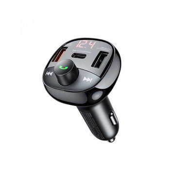 Автомобильное зарядное устройство с FM-модулятором REMAX Lodi Series All-in-One 54.5W PD+QC 2A+1C Fast Car Charge RCC331 Black 6954851202288 фото