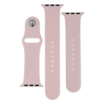 Ремінець для Apple Watch Band Silicone Two-Piece 38/40/41 mm Pink Sand 212-02095 фото