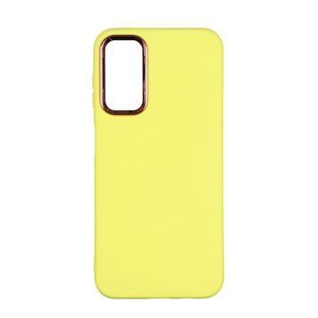 Чехол Silicone Cover Metal frame для Samsung Galaxy A14 4G (A145) / A14 5G (A146) Yellow 208-03410 фото