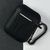 Силіконовий чохол із карабіном для навушників AirPods 2 Black 203-00448 фото