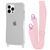 Чехол WAVE Clear Case With Strap для Iphone 13 Pro Max Pink Sand 208-05246 фото