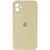 Силиконовый чехол с квадратными бортиками для iPhone 11 Milk 208-00859 фото