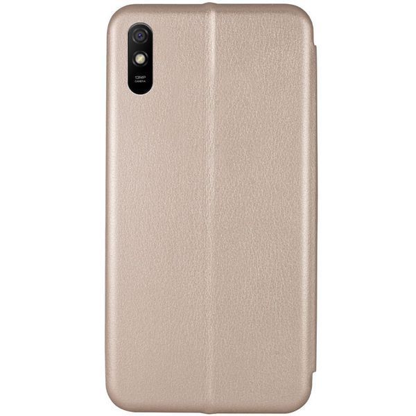 Шкіряний чохол-книжка Classy для Xiaomi Redmi 9A Gold 777-05972 фото
