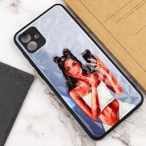 TPU+PC чохол Prisma Ladies для Samsung Galaxy A04 Black in White 777-07228 фото