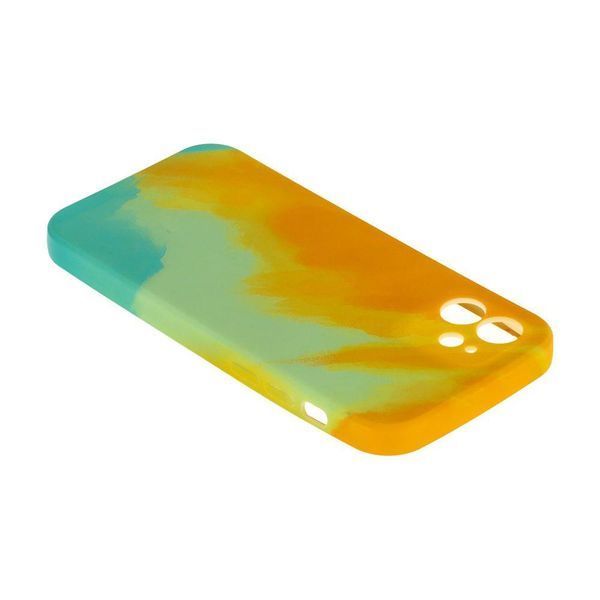 Чохол Figura with Frame для iPhone 12 Оранжево-голубий 208-02052 фото