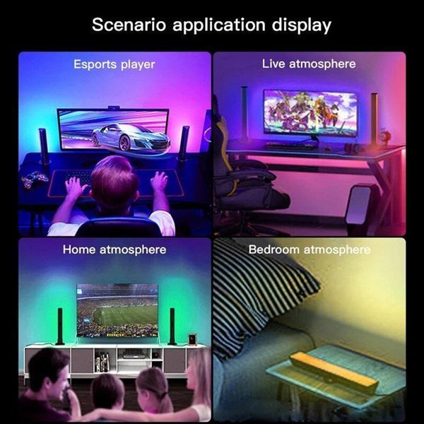 Настольная LED лампа RGB 5V Panel 1 Bluetooth dual pack USB interface with app Black 656-03688 фото