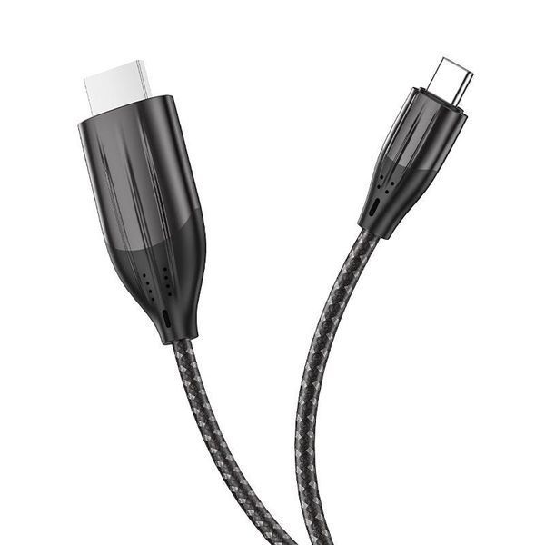 Кабель HOCO UA16 Type-C to HDTV HD on-screen cable Metal Gray 6931474755025 фото
