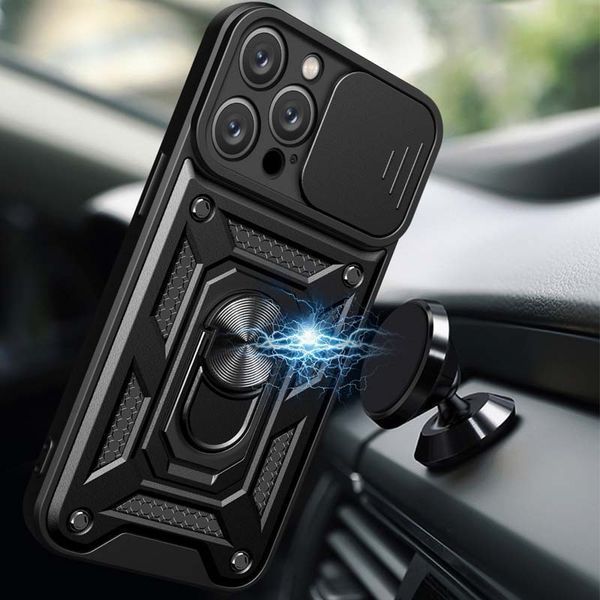 Ударопрочный чехол Camshield Serge Ring для Apple iPhone 13 Pro Max (6.7") Black 208-05554 фото