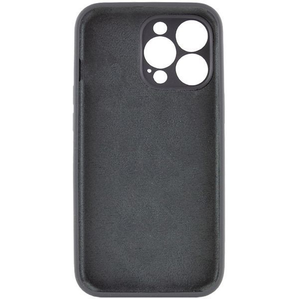 Силиконовый чехол Silk Full Camera Protective для Apple iPhone 14 Pro (6.1") Dark Gray 777-09760 фото