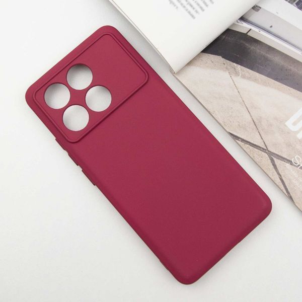 Чехол Silicone Cover Lakshmi Full Camera для Xiaomi Poco X6 / Note 13 Pro 5G Marsala 777-07069 фото