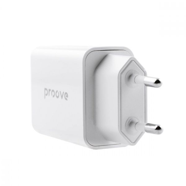 Сетевое зарядное устройство Proove Rapid 20W (Type-C + USB) white 656-02622 фото