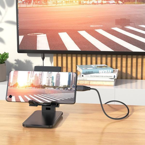 Кабель HOCO UA16 Type-C to HDTV HD on-screen cable Metal Gray 6931474755025 фото