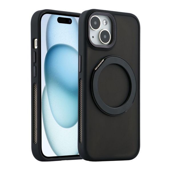 Чехол TPU+PC Mag 360 Spin Case для iPhone 16 Black 214-03218 фото