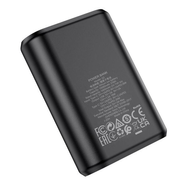 Power Bank Hoco Q3 18W+PD20W 10000 mAh Черный 656-03294 фото