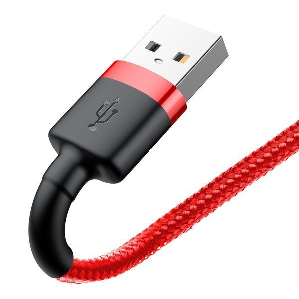 Кабель Baseus Cafule Cable USB For Lightning 2.4A 1m Red+Red CALKLF-B09 фото