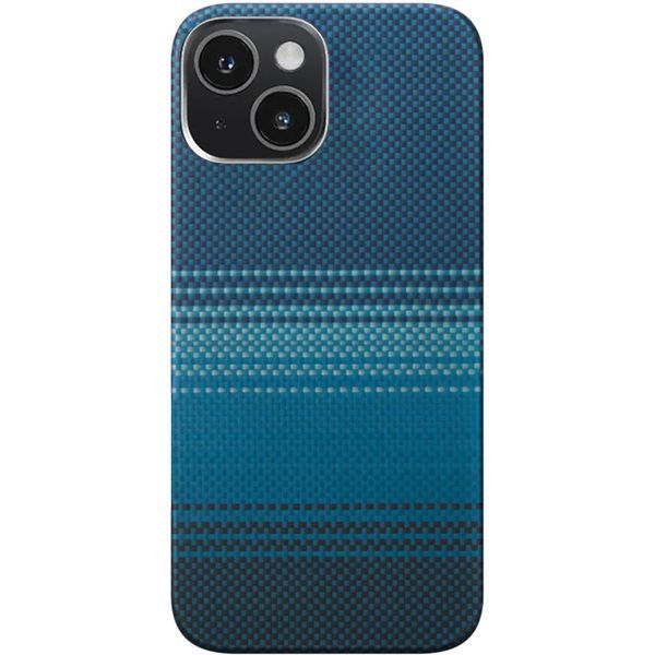 Чохол PC Carbon Protection Slim with MagSafe для Apple iPhone 15 (6.1") Blue 214-04816 фото
