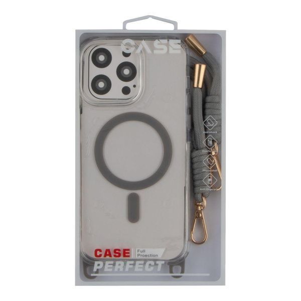 Чохол TPU+PC LanyardCase with MagSafe для iPhone 13 Pro Titanium grey 214-03135 фото
