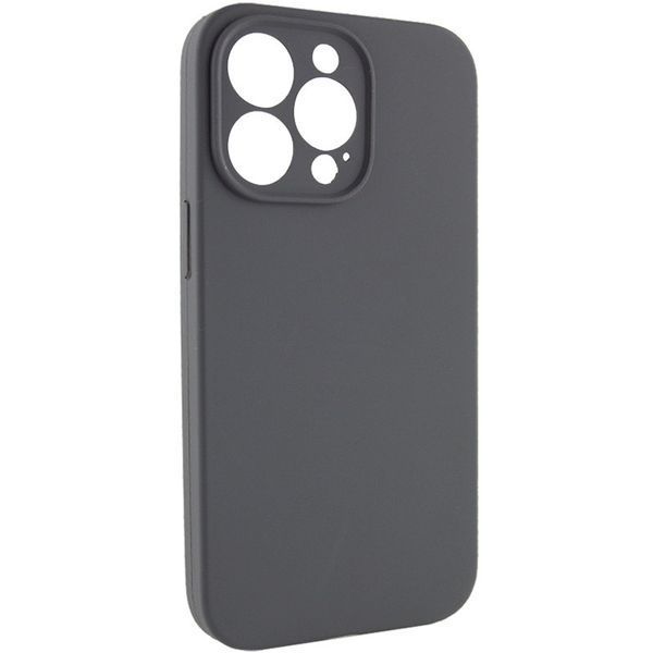 Силиконовый чехол Silk Full Camera Protective для Apple iPhone 14 Pro (6.1") Dark Gray 777-09760 фото