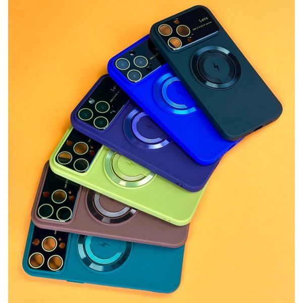 Чохол HD Glass Film Lens Separate Camera with MagSafe для iPhone 13 Pro Max Blue 214-02060 фото