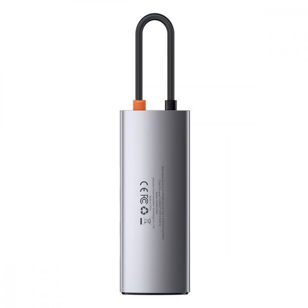 USB-Хаб Baseus Metal Gleam Series 6-in-1 Type-C Gray CAHUB-CW0G фото
