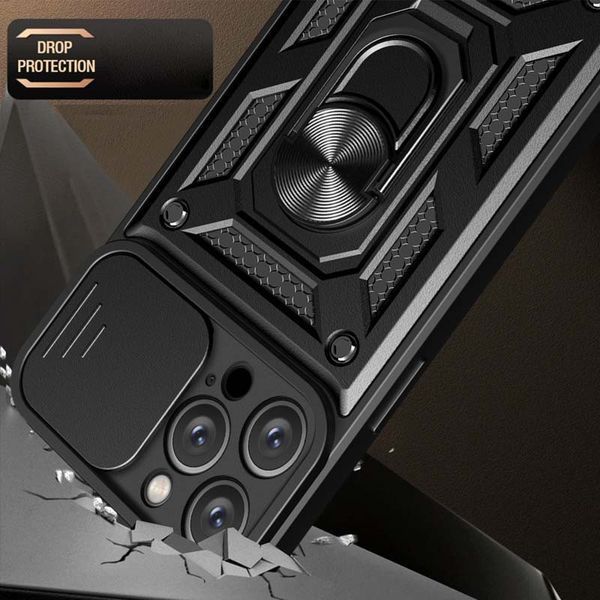 Ударопрочный чехол Camshield Serge Ring для Apple iPhone 13 Pro Max (6.7") Black 208-05554 фото