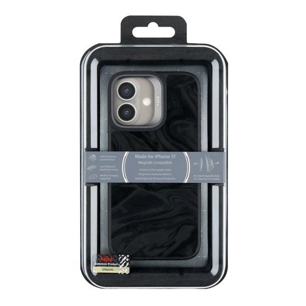 Чохол Kajsa Glamorous Collection Fluid Art with MagSafe для iPhone 17 Black 2020000507727 фото