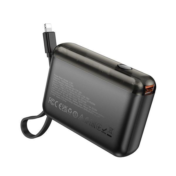 Внешний аккумулятор HOCO J139 Hero 22.5W+PD20W fully compatible power bank(iP)(10000mAh) Black 656-01166 фото