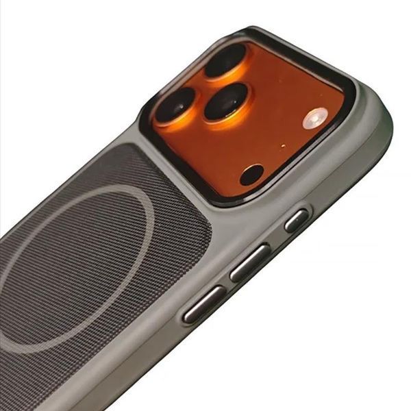 Чохол TPU TechWoven Hybrid with MagSafe для Apple iPhone 15 Pro (6.1") Grey / Black 214-04752 фото