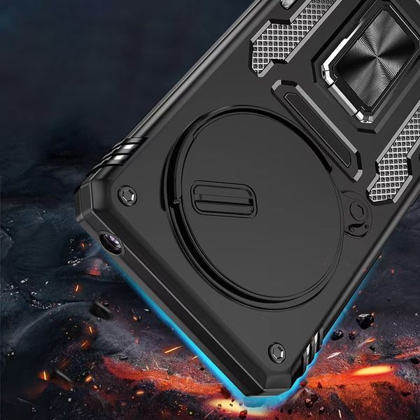 Ударопрочный чехол Camshield Army Ring для Xiaomi Redmi 14C / A4 / Poco C75 Black 777-04963 фото