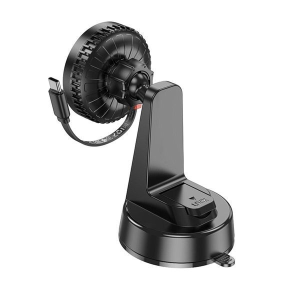 Держатель для мобильного с БЗП BOROFONE BH208 Mona retractable magnetic wireless fast charging car 656-00525 фото