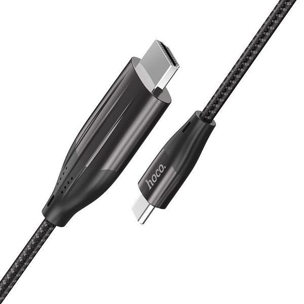 Кабель HOCO UA16 Type-C to HDTV HD on-screen cable Metal Gray 6931474755025 фото