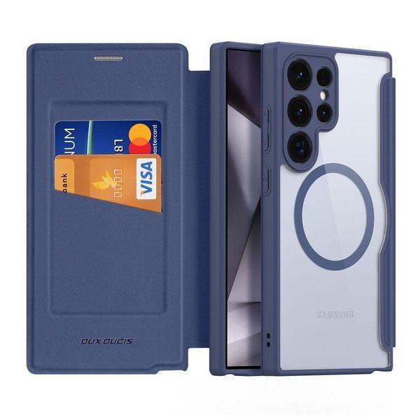 Чехол-книжка Dux Ducis Skin X Pro with MagSafe для Samsung Galaxy S24 Ultra 5G (S928) Blue 757-00512 фото