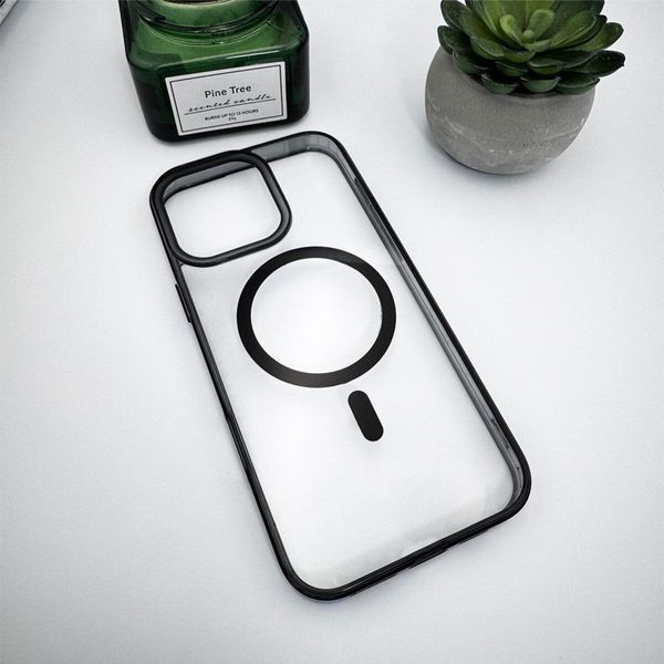 Чехол Acrilyc Colorful с MagSafe для iPhone 13 Black 666-03363 фото