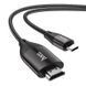Кабель HOCO UA16 Type-C to HDTV HD on-screen cable Metal Gray 6931474755025 фото 1