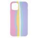 Силіконовий чохол Rainbow для iPhone 11 Pro Max Pink/Blue 888-00156 фото