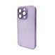 Чехол для смартфона AG Glass Matt Frame Color для iPhone 14 Pro Light Purple 666-00617 фото 1