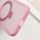 Чохол TPU+PC Metal Buttons with MagSafe Colorful HQ Ring для iPhone 16 (6.1") Pink 555-00629 фото 6