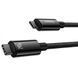 Кабель Baseus Tungsten Gold Fast Charging Type-C to Type-C 240W (2m) Black CAWJ040101 фото 4