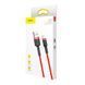 Кабель Baseus Cafule Cable USB For Lightning 2.4A 1m Red+Red CALKLF-B09 фото 2