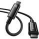 Кабель Baseus Tungsten Gold Fast Charging Type-C to Type-C 240W (2m) Black CAWJ040101 фото 3