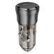 Автомобільний зарядний пристрій BOROFONE BZ24 Clever single port PD20W car charger Transparent Black 656-00310 фото 3