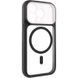Чохол TPU+PC GETMAN Moon Clear with MagSafe для Apple iPhone 15 Pro (6.1") Black 656-08424 фото 1