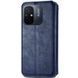 Шкіряний чохол-книжка GETMAN Cubic для Xiaomi Redmi 12C Синій 555-01848 фото 2